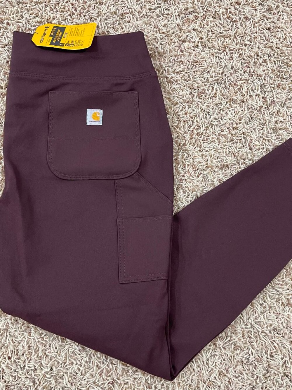Carhartt Women's Force® Fitted Midweight Utility Pants Blackberry, Size XL (New)